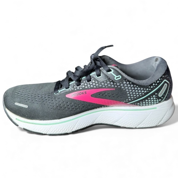 Brooks Ghost 14 Women’s Running Shoes Size 9 Neutral Trainer Black Pink - Picture 11 of 13